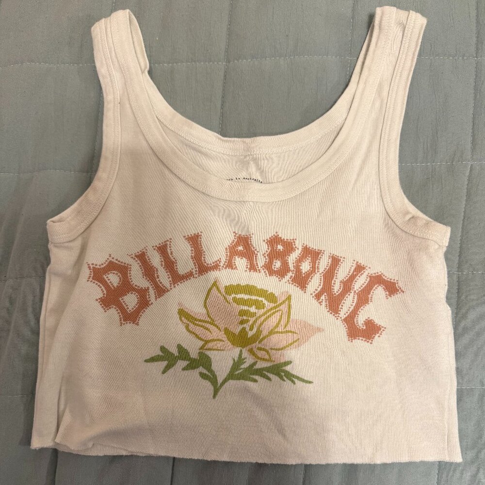 Billabong Beach Cropped Tank Top, women's size S